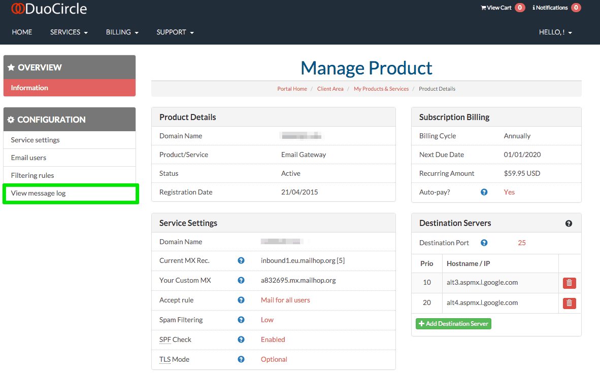 New Feature Announcement – Viewing your Log Files