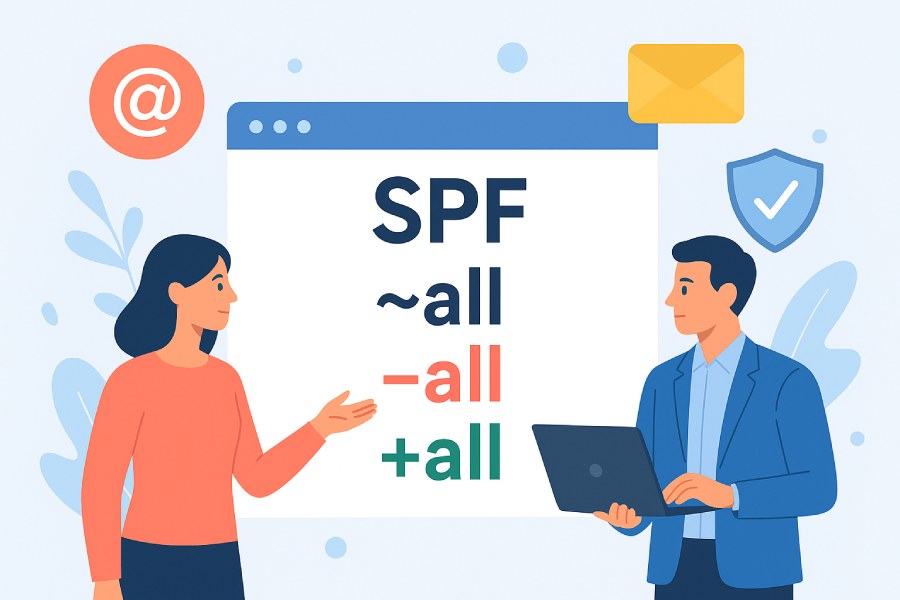 ~all, -all, and +all in SPF