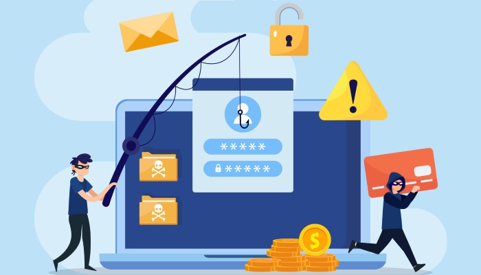 phishing and spam attacks